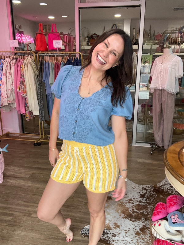 Sweetwater Scallop Top