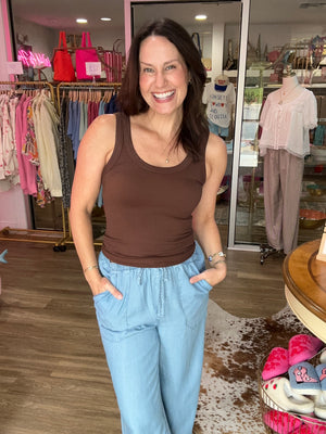 Reversible Ribbed Tank Top