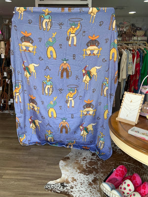 Denim Cowboy Blanket