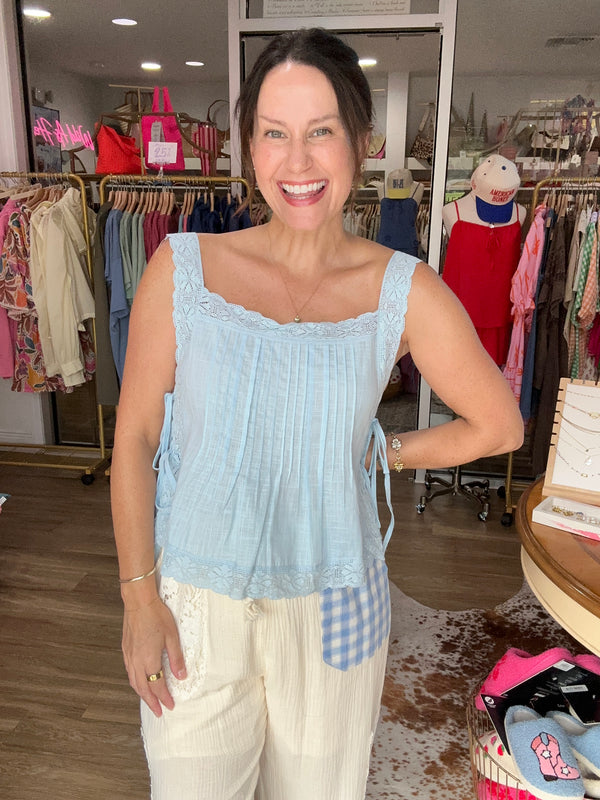 Lace & Tie Tank