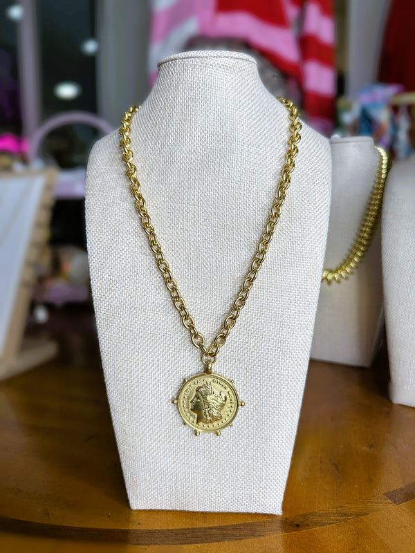 Gold Coin Necklace