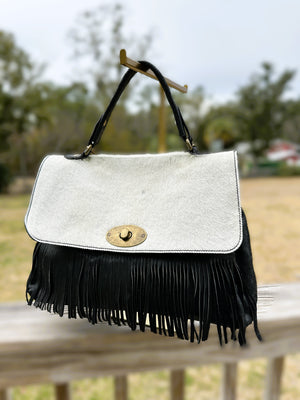 The Donatelia Fringed Large Handbag