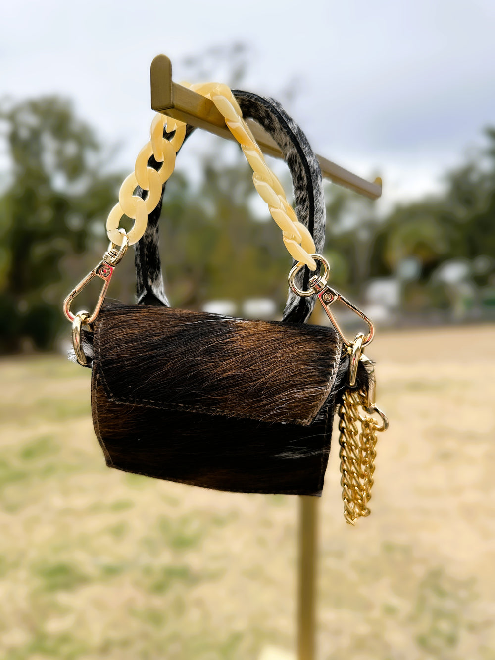 Patootie Tiny Hand Bag - Tri Spotted