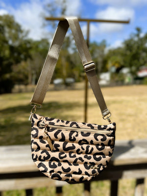 The Jolie Puffer Bum Bag – Leopard