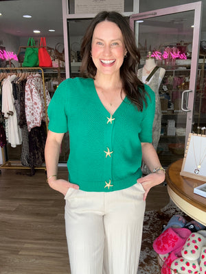 Starfish Button Down Top