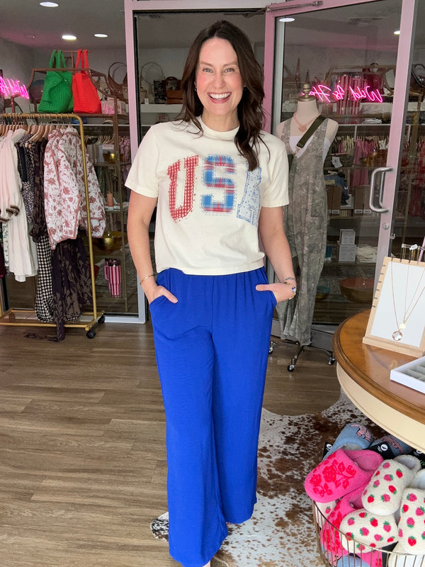 Royal Ease Wide Leg Pant