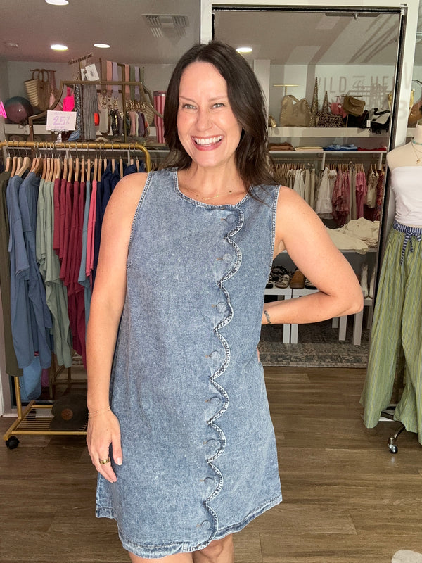 Sweet on Denim Mini Dress