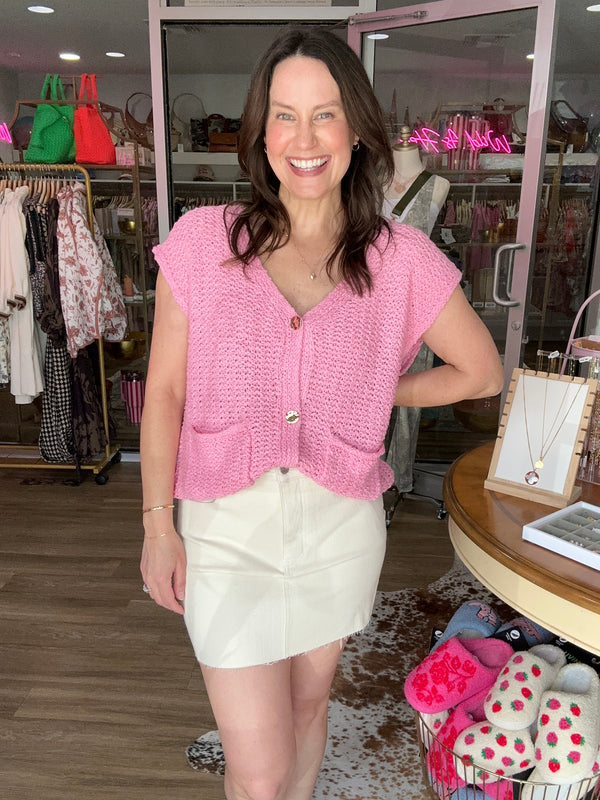Pink Luxe Knit Tank