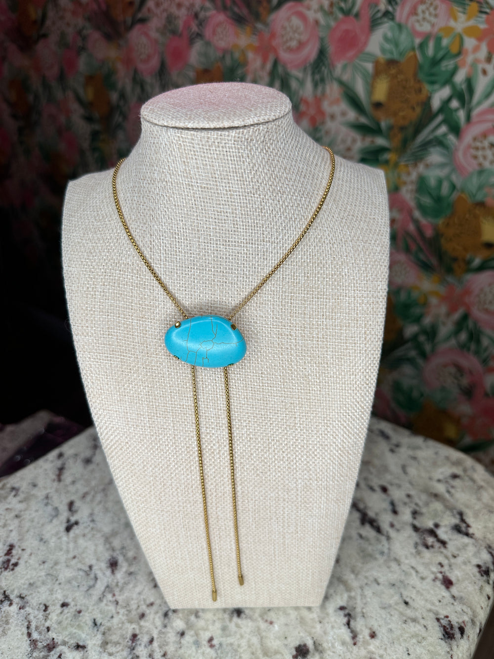 Desert Darling Turquoise Bolo Necklace