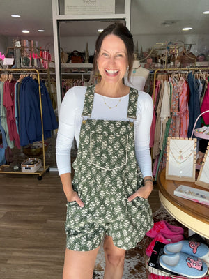 Wildflower Wanderer Short Overalls
