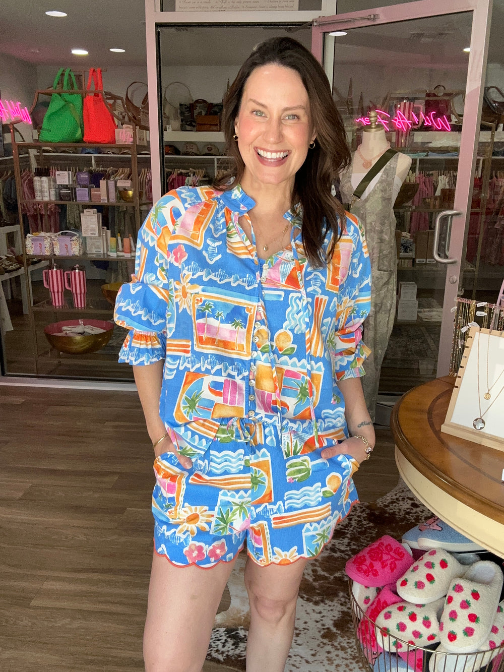 Santorini Escape Shorts