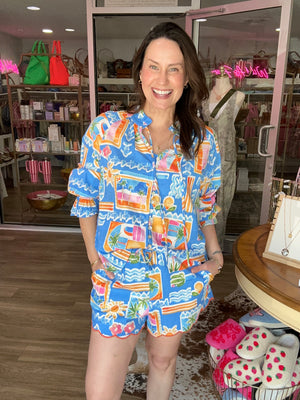 Santorini Escape Shorts