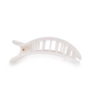 Round Flat Hair Clip | Large | Coconut White