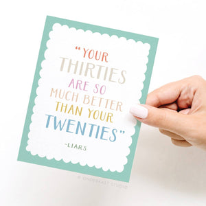 Your Thirties Greeting Card