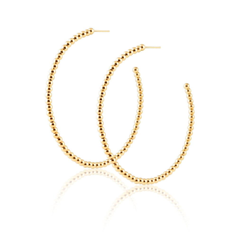 Golden Glow Hoops