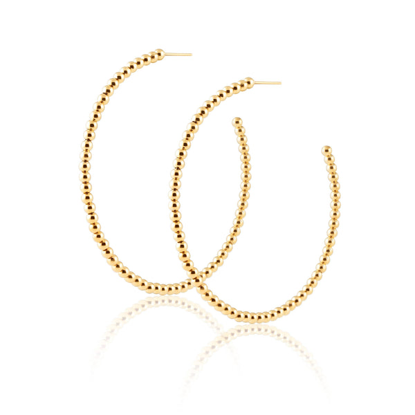 Golden Glow Hoops