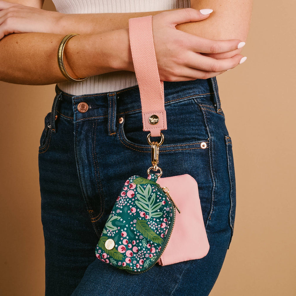 Dynamic Duo Pouch Wristlet-Jolly Sprig