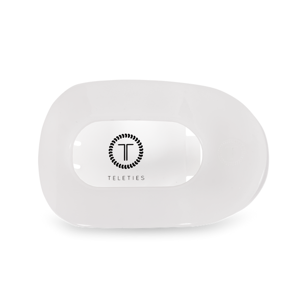 Round Flat Hair Clip | Large | Coconut White