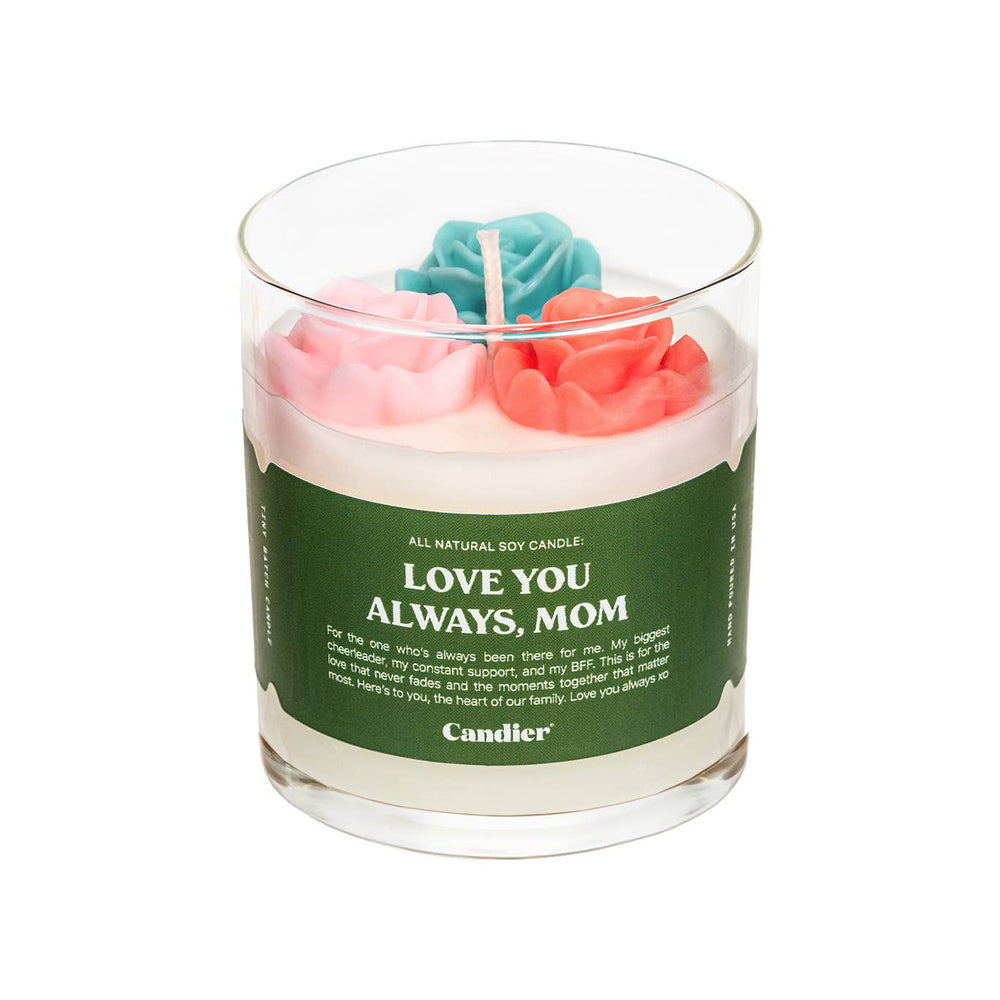 Love You Always Jar Filled Candle Home Decor Gift for Mom