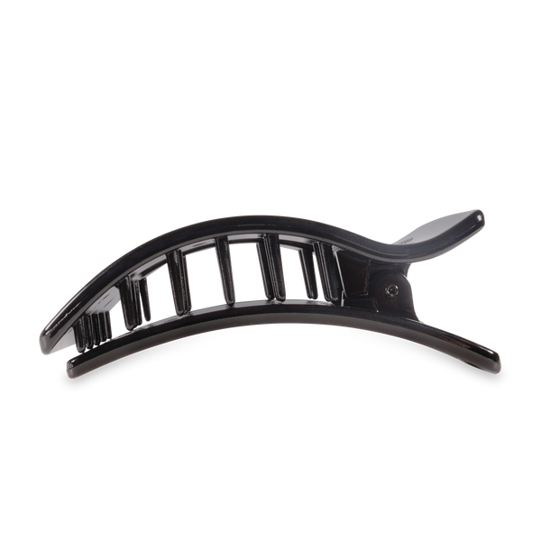 Flat Rectangle Hair Clip | Large | Jet Black