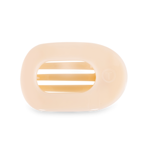 Round Flat Hair Clip | Medium | Almond Beige