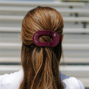 Flat Round Hair Clip | Medium | Go Noles!