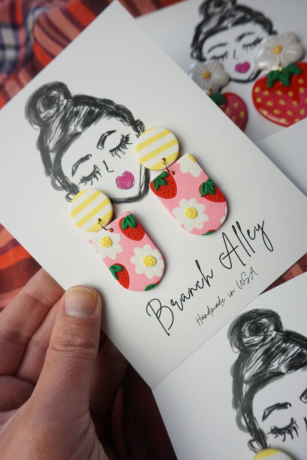 Strawberry Fields Statement Earrings