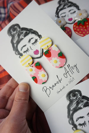 Strawberry Fields Statement Earrings