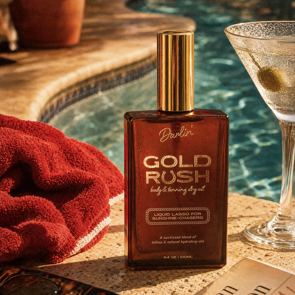Gold Rush Body Oil – Tropical Coconut Vanilla Scented