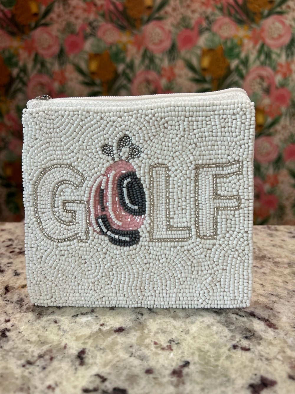 GOLF Beaded Coin Pouch