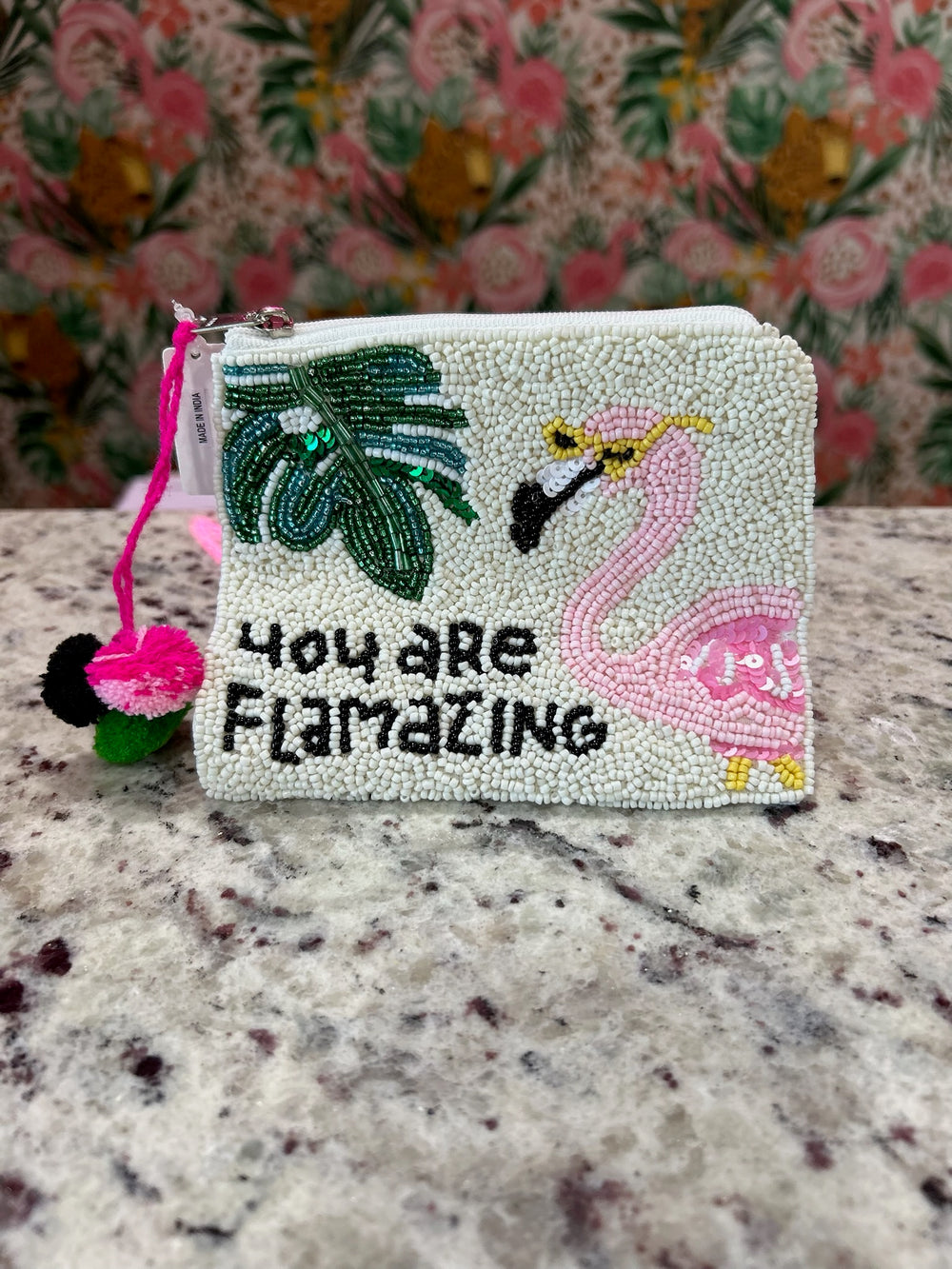 YOU ARE FLAMAZING Beaded Coin Purse