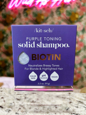 KITSCH Purple Toning Solid Shampoo Bar