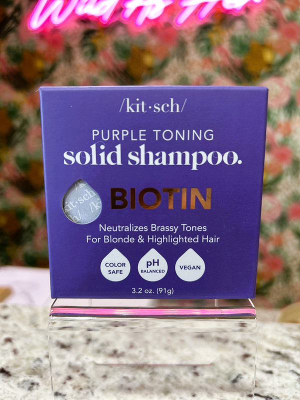 KITSCH Purple Toning Solid Shampoo Bar