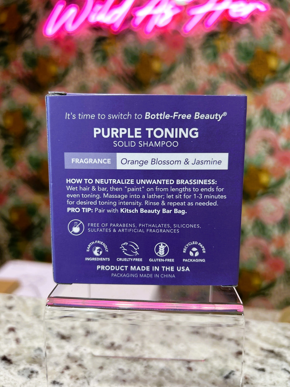 KITSCH Purple Toning Solid Shampoo Bar
