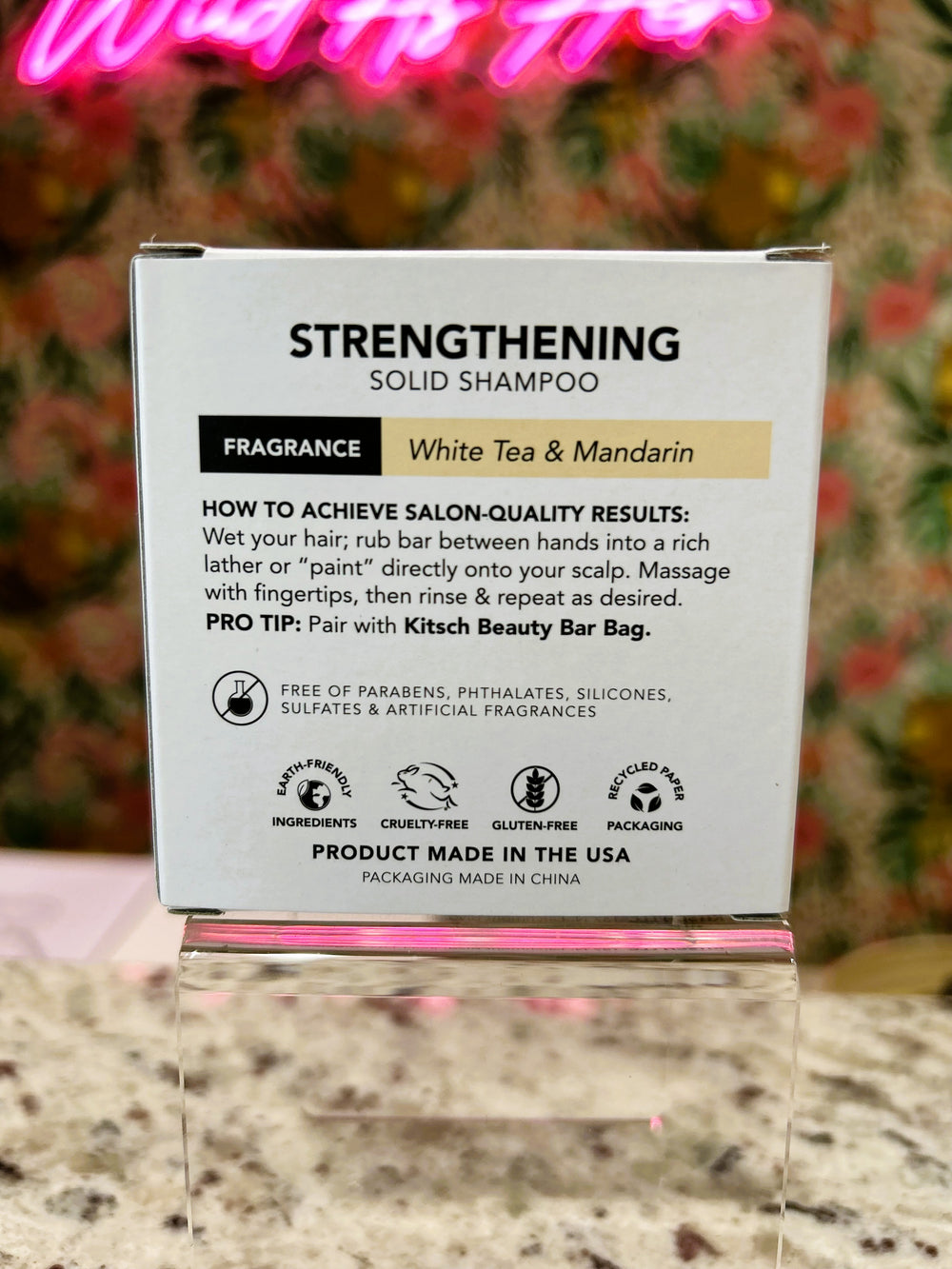 KITSCH Rice Water Protein Shampoo Bar For Hair Growth