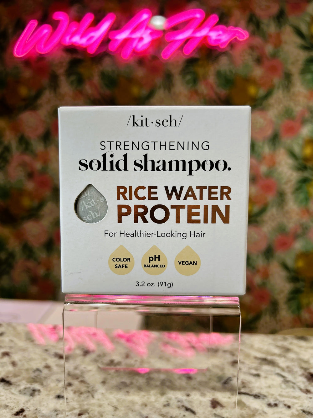 KITSCH Rice Water Protein Shampoo Bar For Hair Growth