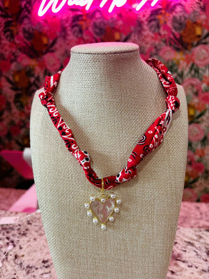 Gemelli Barry Bandana Heart Necklace