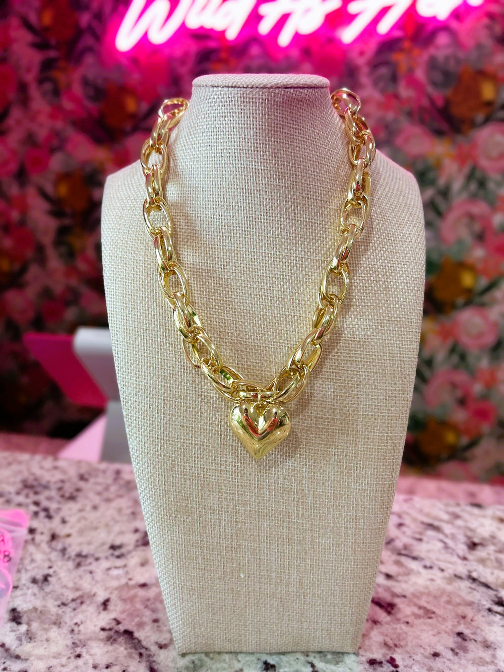 Alyssa Heart Chain Necklace