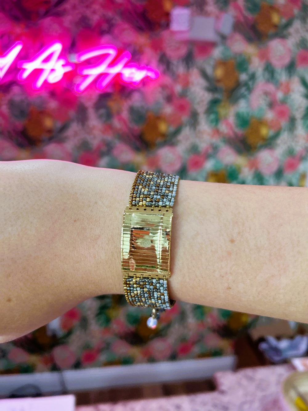 Martha Duran Gold Lace Bracelet – 18K Gold Plated