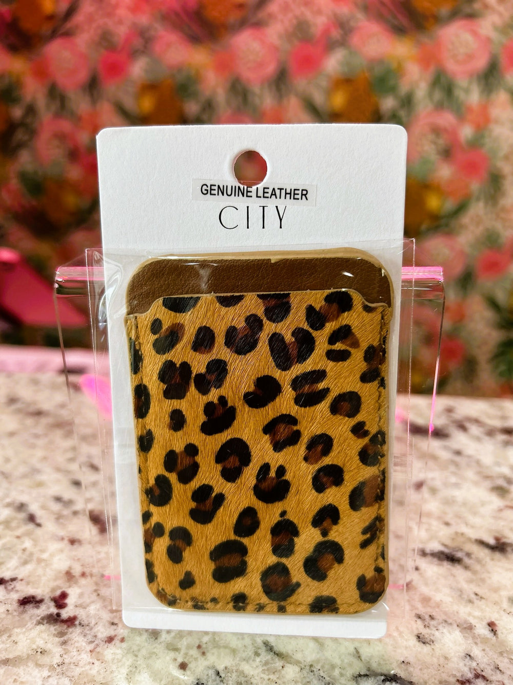 Leopard Print Phone Wallet