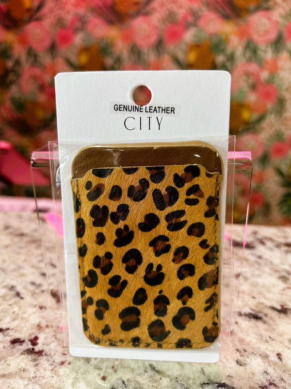 Leopard Print Phone Wallet