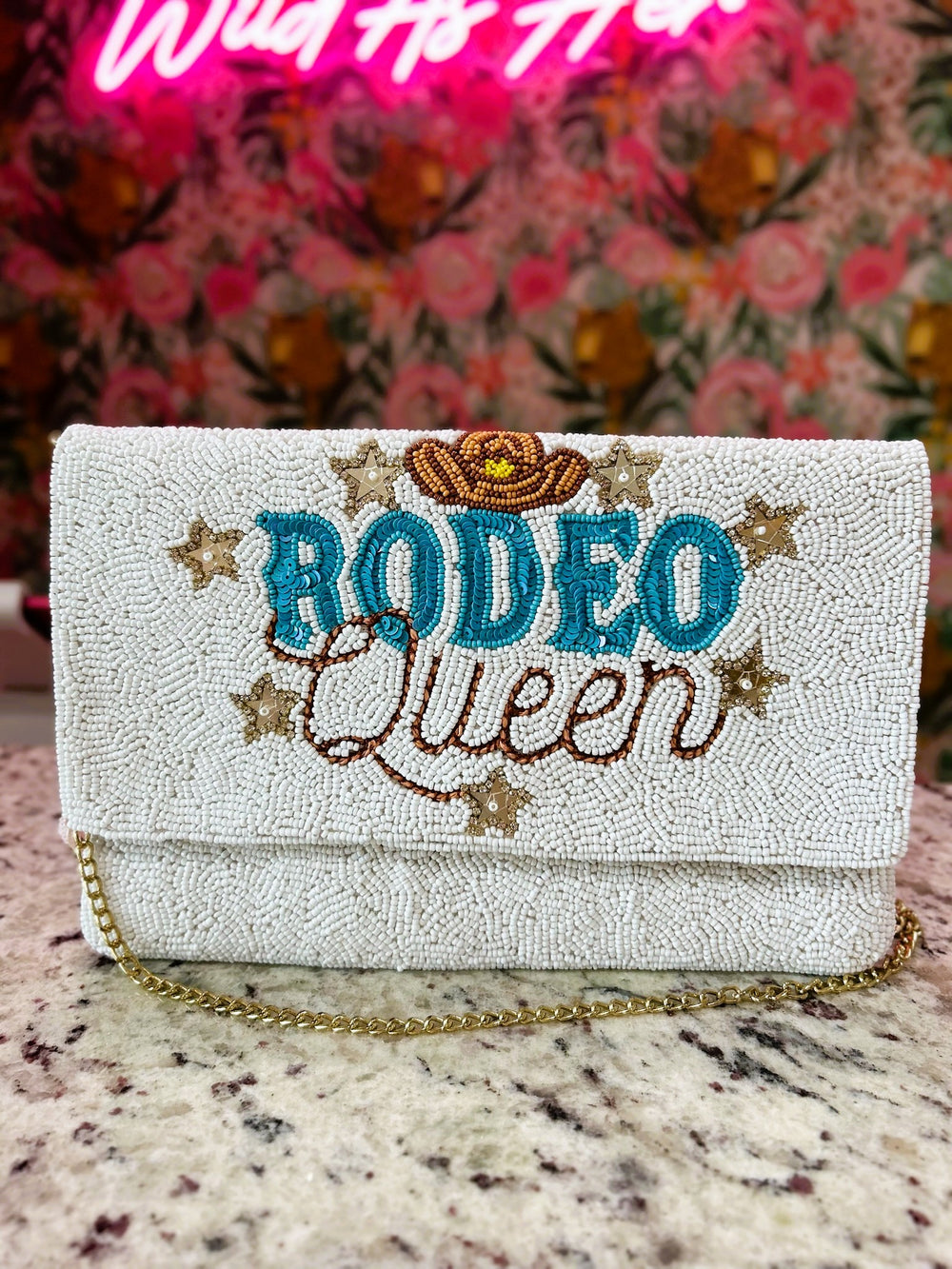 Rodeo Queen Beaded Clutch